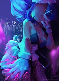 half body painted (repeat)